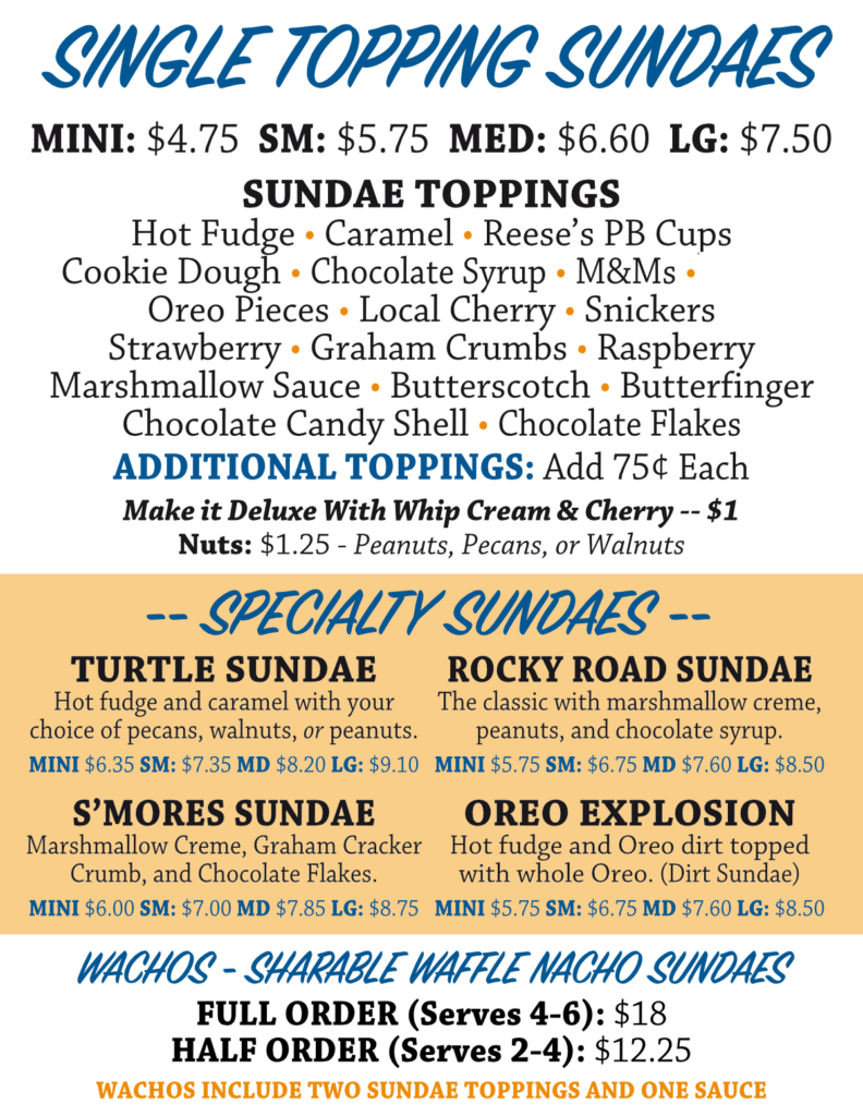Menus Lake Ann Corner Cone Coney Dogs & LegenDAIRY Soft Serve